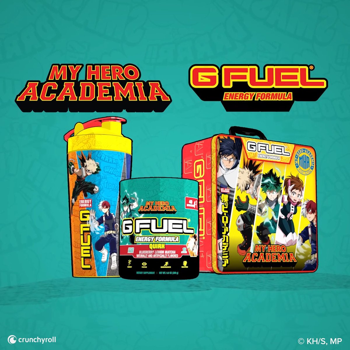 💥 The My Hero Academia x #GFUEL "𝗤𝗨𝗜𝗥𝗞“ Collection is now available! Secure yours today, unlock your true potential &amp; become who you were always meant to be! 💚 𝗥𝗧 + 𝗙𝗢𝗟𝗟𝗢𝗪 to win a Collector's Box! 2 Winners picked this weekend! 🛍️ 𝗦𝗛𝗢𝗣:
