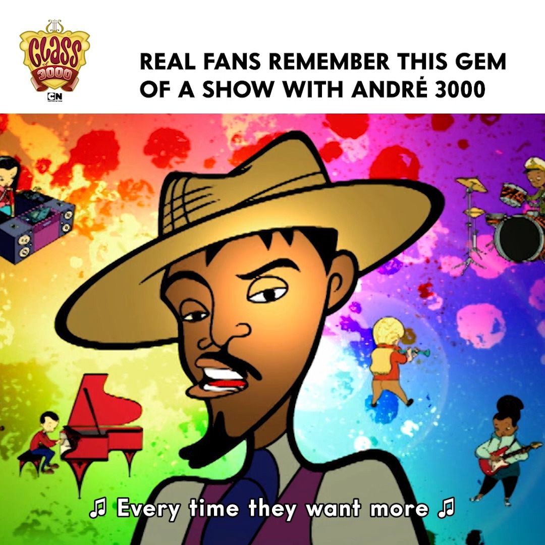 Shout out André 3000 for teaching us to THROW DOWN and celebrate music education 🖤🎺🥁🎵 #cartoonnetwork #BHM #BlackHistoryMonth #BlackHistoryMonth2024 #BlackHistory #classof3000 #andre3000