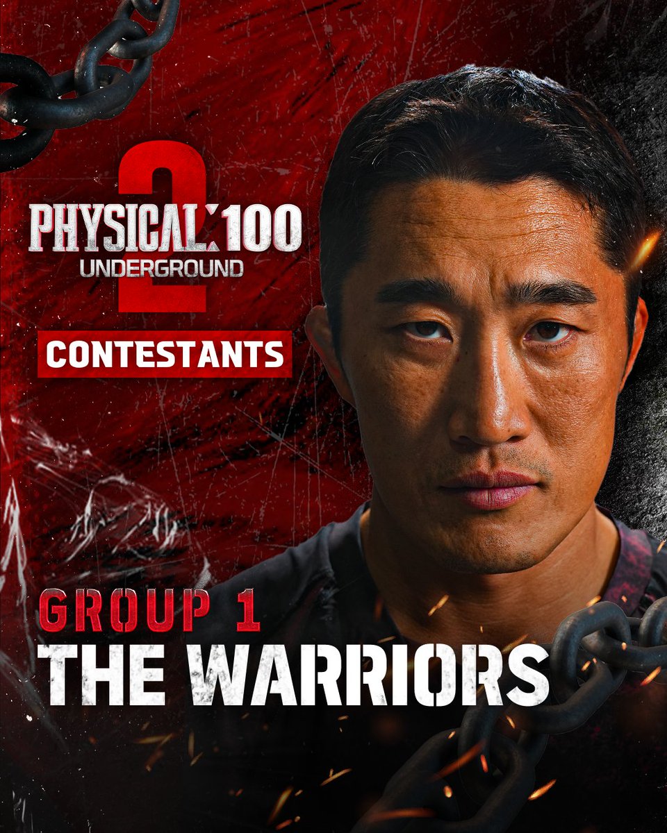 Introducing the contestants of 🦾GROUP 1: THE WARRIORS Survival is everyday life for these tried-and-tested combatants, including martial artist Kim Dong-hyun and Season 1 contestant and former firefighter Hong Beom-seok. #Physical100 #Physical100Season2 #피지컬100 #피지컬100시즌2 #Netflix