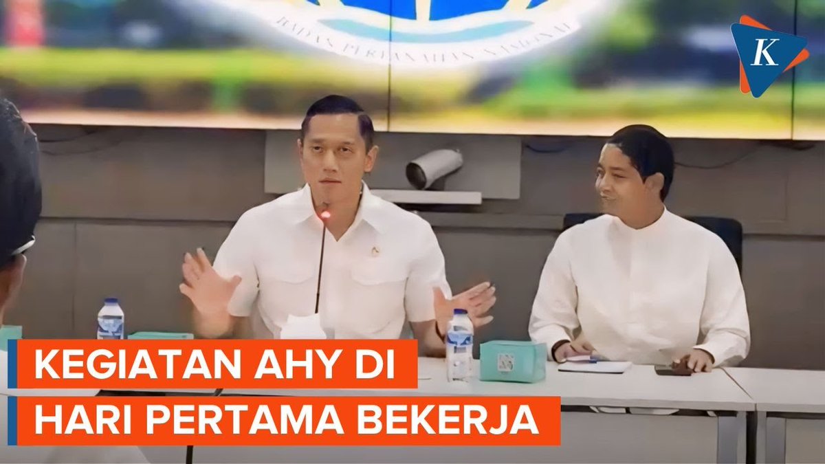 Hari Pertama AHY Jadi Menteri, Langsung Diajak Jokowi Resmikan Bendungan di Sulut ~N #AHY #MenteriATR #ATRBPN