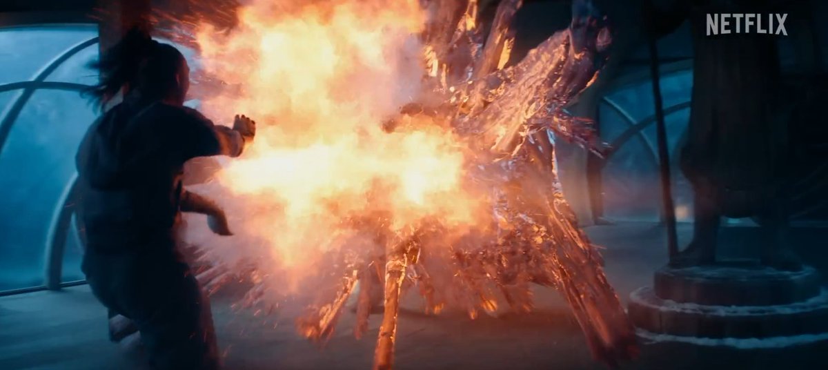 Tak ketinggalan Koreo bending fighting-nya bisa ditampilkan dengan keren. Ya emang meski ga banyak tapi ada beberapa momen slow-mo nya yang bikin kureng, tapi overall.. visual berantemnya tergolong cakep dan berasa ada "power"-nya.