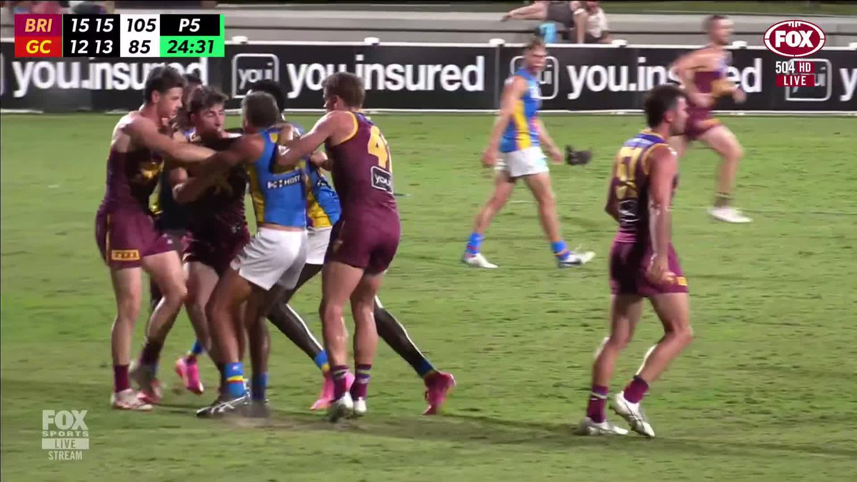 No matter when it happens, there's always a bit of spice in the Q-Clash 🔥 📺 Watch #AFLLionsSuns on ch. 504 or stream on Kayo: ✍️ BLOG