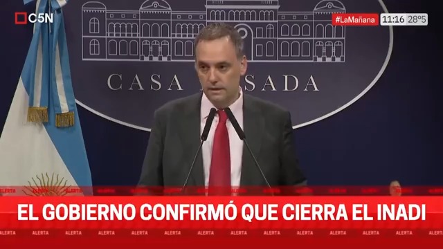 🚨 #AHORA: El Gobierno confirmó que cerrará el INADI 📌 Lo dijo el vocero presidencial, Manuel Adorni, en conferencia de prensa 🔴 [EN VIVO]