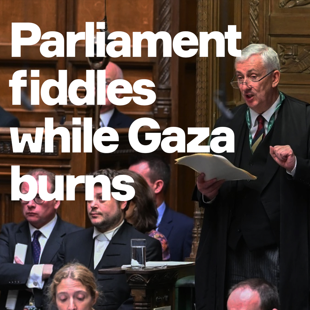 Labour blackmailed the Speaker into breaking Parliamentary protocol - to protect Israel from the charge of 'collective punishment'. Ignore the shameless spinning of client journalists. This is the truth.