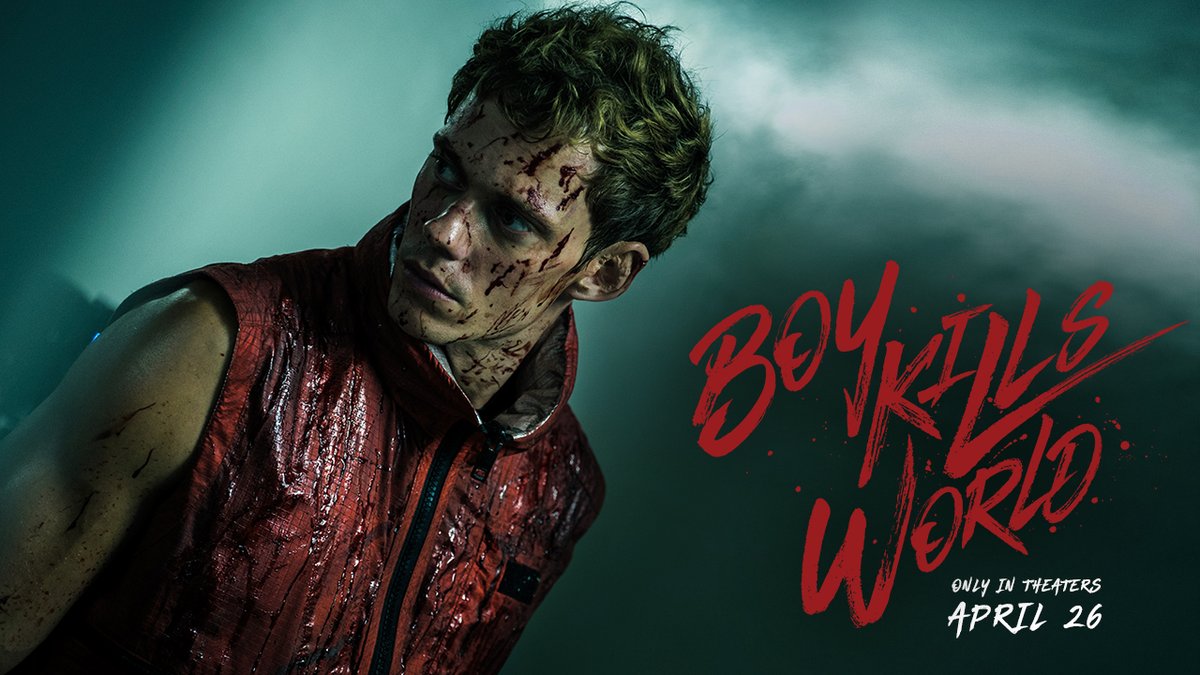 The first trailer for ‘BOY KILLS WORLD’, starring Bill Skarsgård & Jessica Rothe. In theaters on April 26.