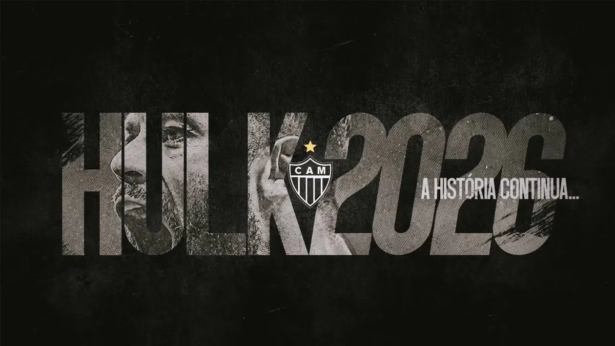 📝🐔💪 A história continua! O Galo renovou o contrato de Hulk, ídolo e multicampeão pelo Clube, até 2026. Vamos por mais, super-herói!