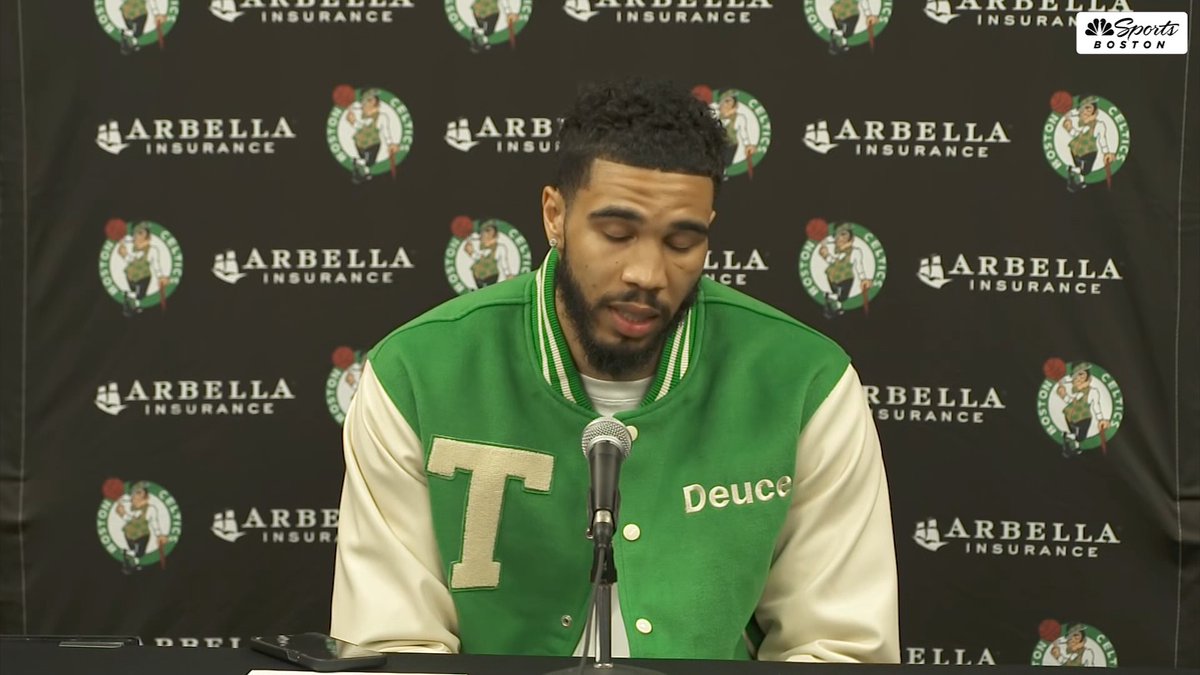 "I won't have the points per game of the other 3 guys ahead of me... We're trying to be the best team that everybody on the team feels valued. It's not just about me." Jayson Tatum gets candid about his stance in the MVP race