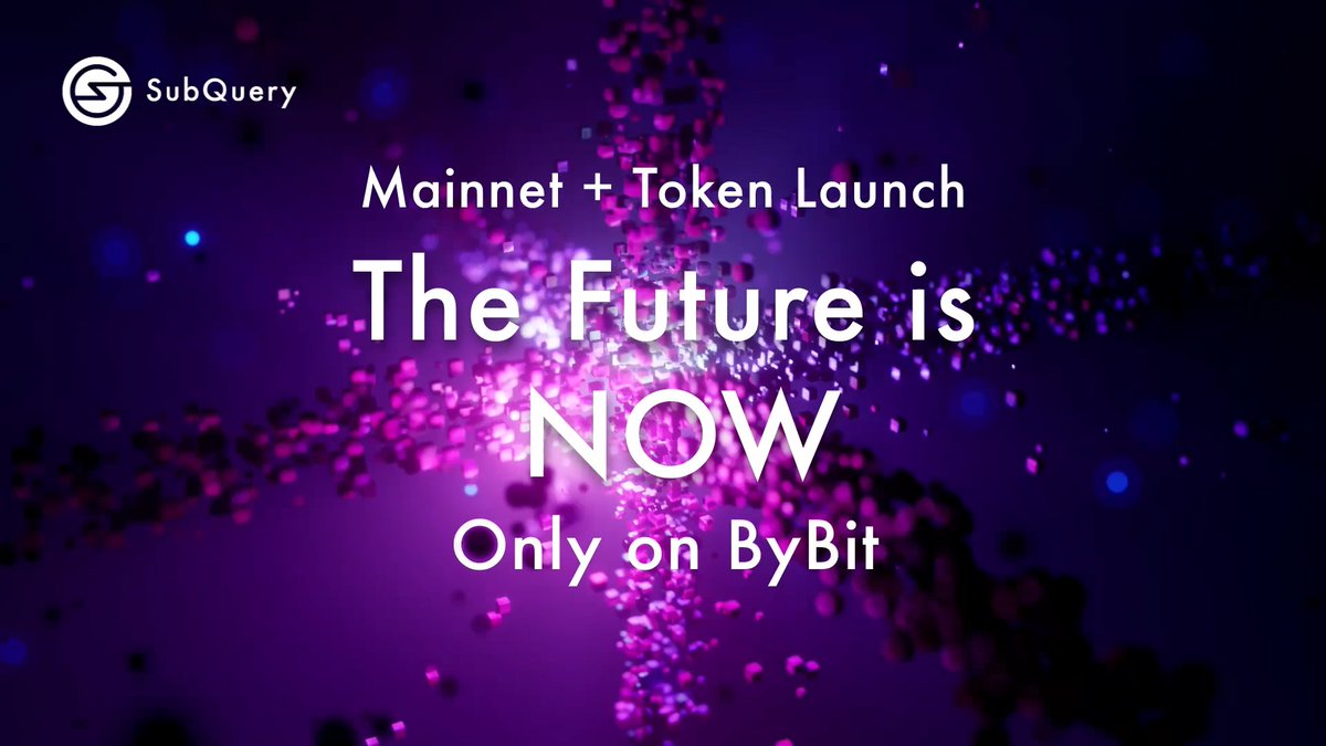 The future is here 💥 SubQuery’s mainnet is LIVE on Base The SQT token is now available on Bybit Decentralise the future with us NOW ⚡