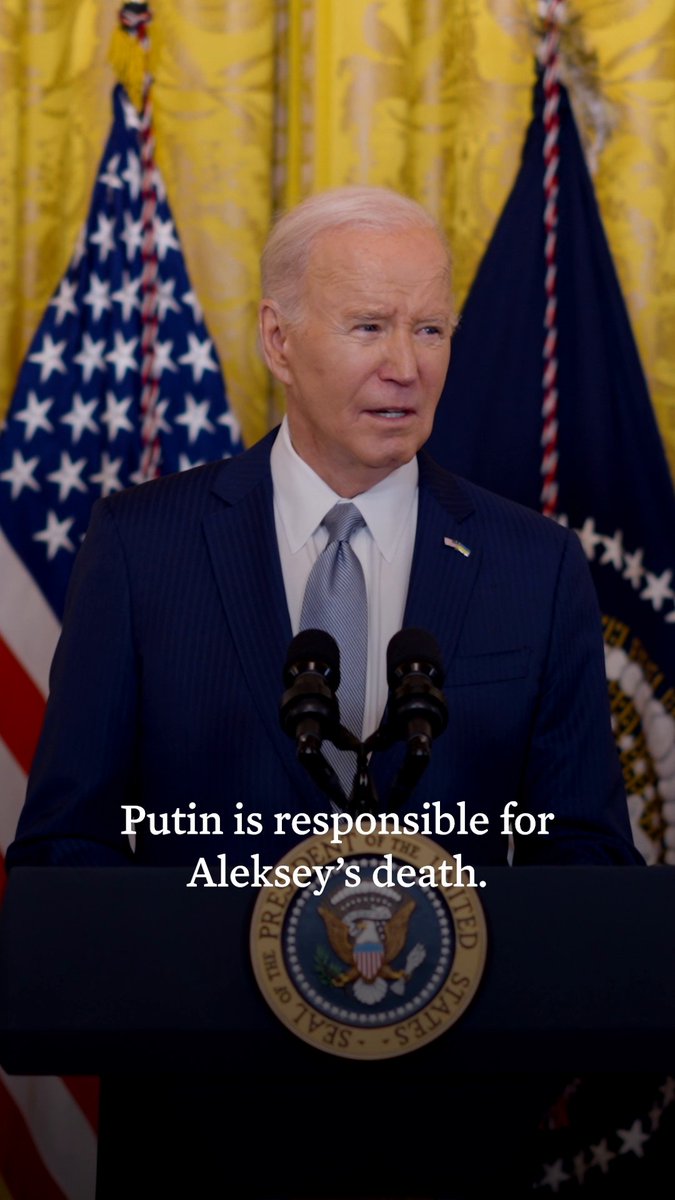 Today, we're imposing over 500 new sanctions in response to Putin's brutal war and Aleksey Navalny's death. Putin is betting on us to walk away. We won't.