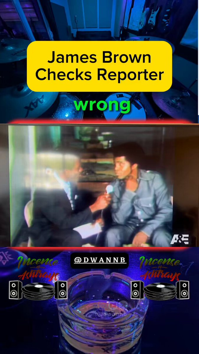 James Brown checks 🦝🦝 reporter. What happened to black entertainers being this straight forward? #JamesBrown #hiphopculture #HipHop50