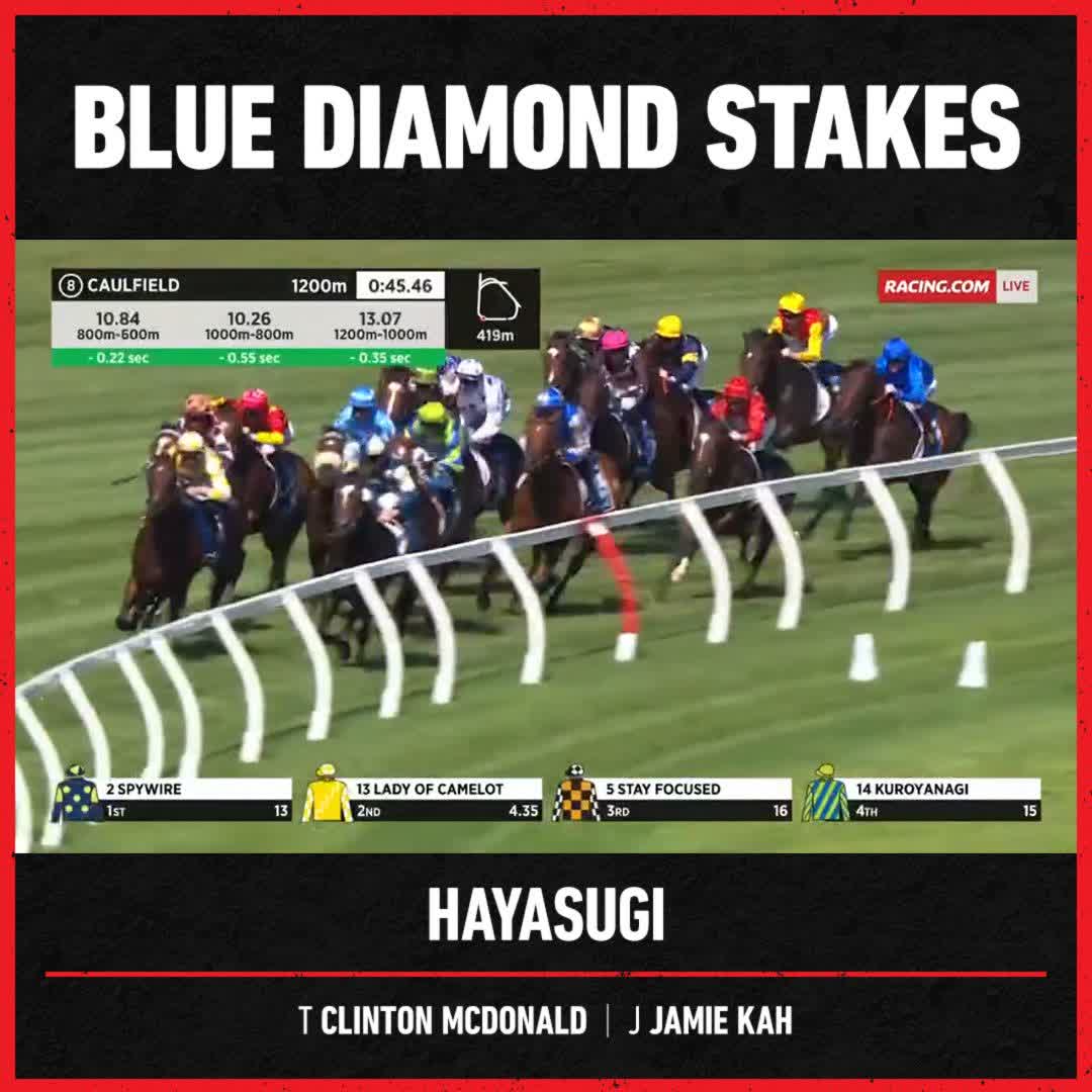 QUEENS! 👸 Jamie Kah wins the G1 Blue Diamond Stakes aboard Hayasugi for C McDonald Racing ❤️