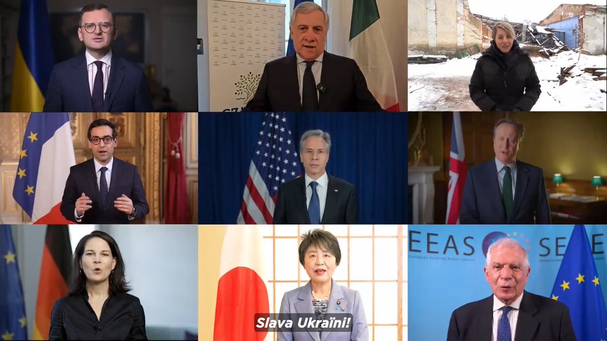 We stand with Ukraine. 🇺🇦 🇺🇸 🇪🇺 🇨🇦 🇫🇷 🇩🇪 🇮🇹 🇯🇵 🇬🇧