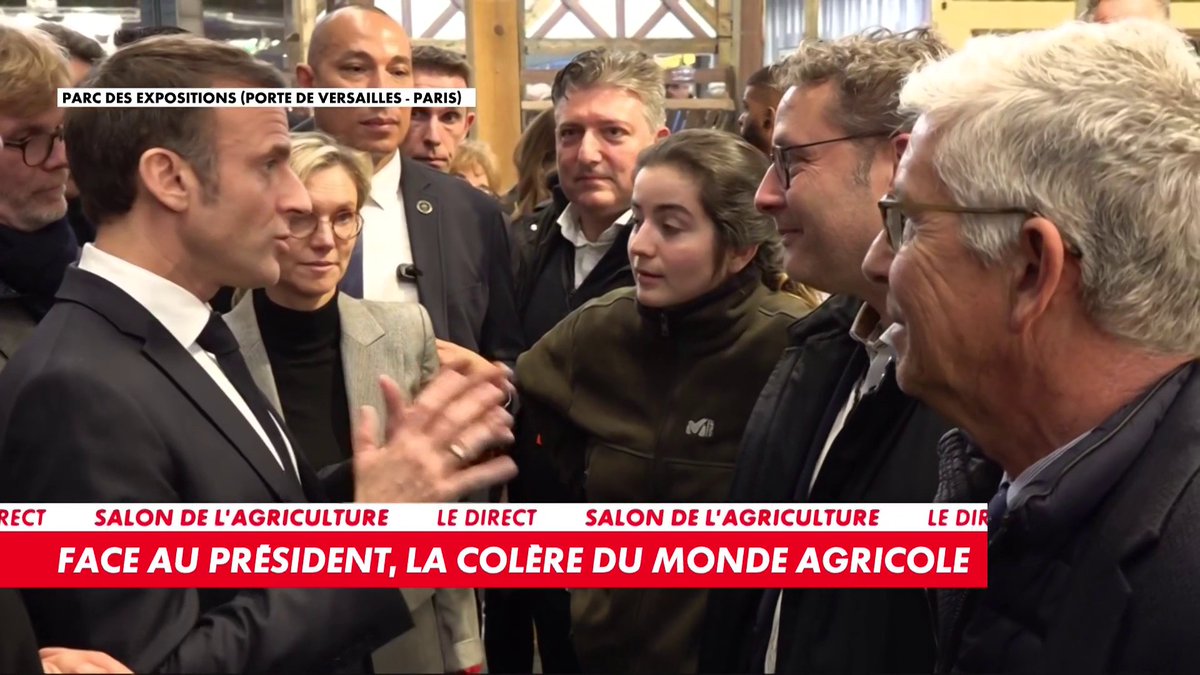 Emmanuel Macron, lors d’un échange tendu avec une agricultrice lors du Salon de l’agriculture : «Entre les uns qui gueulent parce que ça va pas assez vite et les autres qui disent que ça va trop vite»