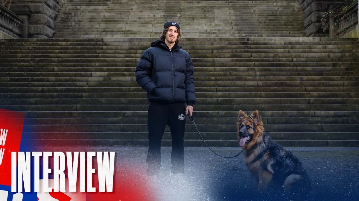 Good to catch-up with @Silva_Fabio (and Plopy 🐶) this week to chat about life in Glasgow! Full feature on RangersTV 🎥
