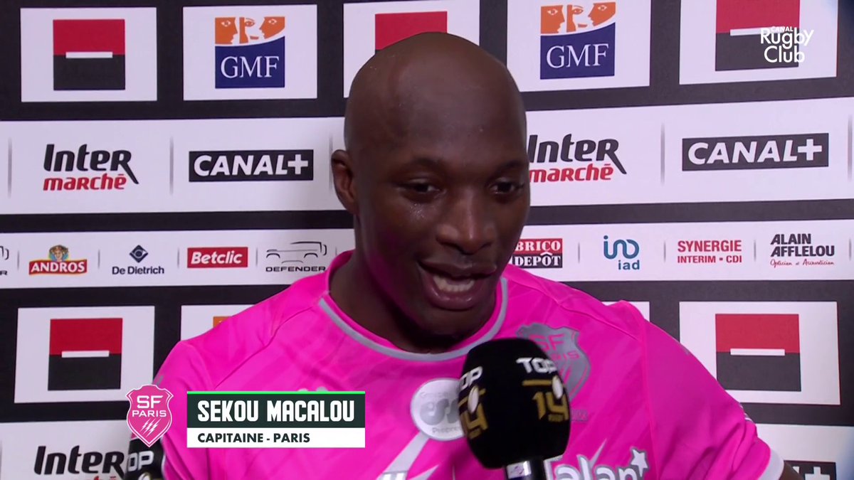 "Alors, Sekou qu'est-ce que ça fait de gagner un derby ?" Stade Français Paris #R92SFP