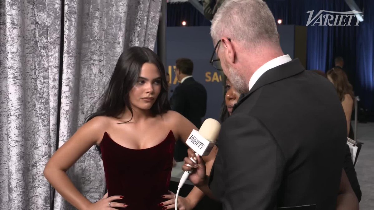 "If he brings the Kenergy, he brings the Kenergy." #Barbie star Ariana Greenblatt talks about Ryan Gosling potentially performing "I'm Just Ken" at the Oscars. | Variety On the Carpet presented by DIRECTV
