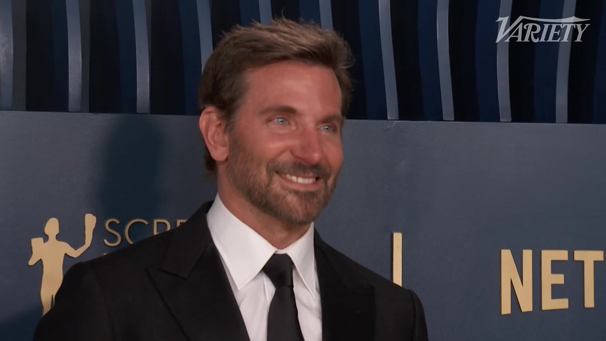 Bradley Cooper arrives at the 2024 SAG Awards.