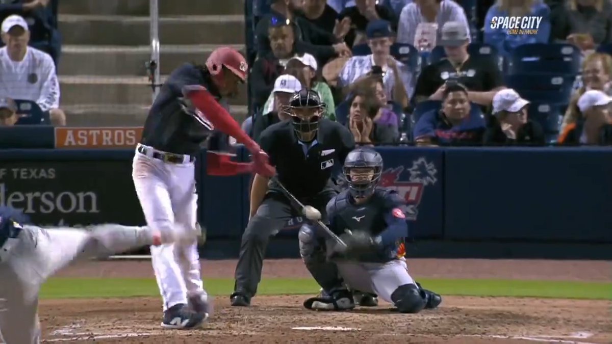 James Wood. 1st swing as a Nat. brutal. (he's 6'7 btw)