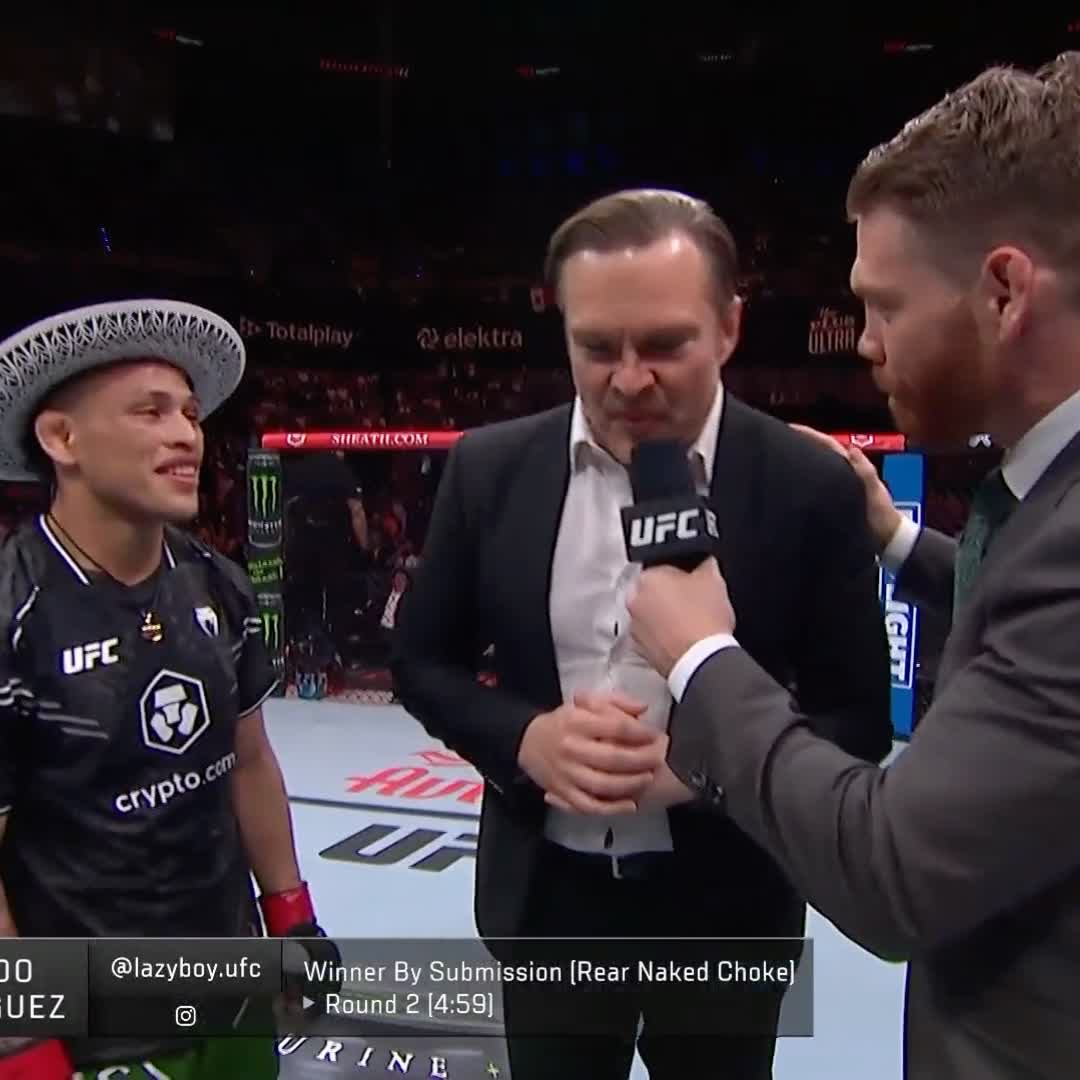 Las palabras de "Lazy Boy" después de su victoria en #UFCMexico 👏