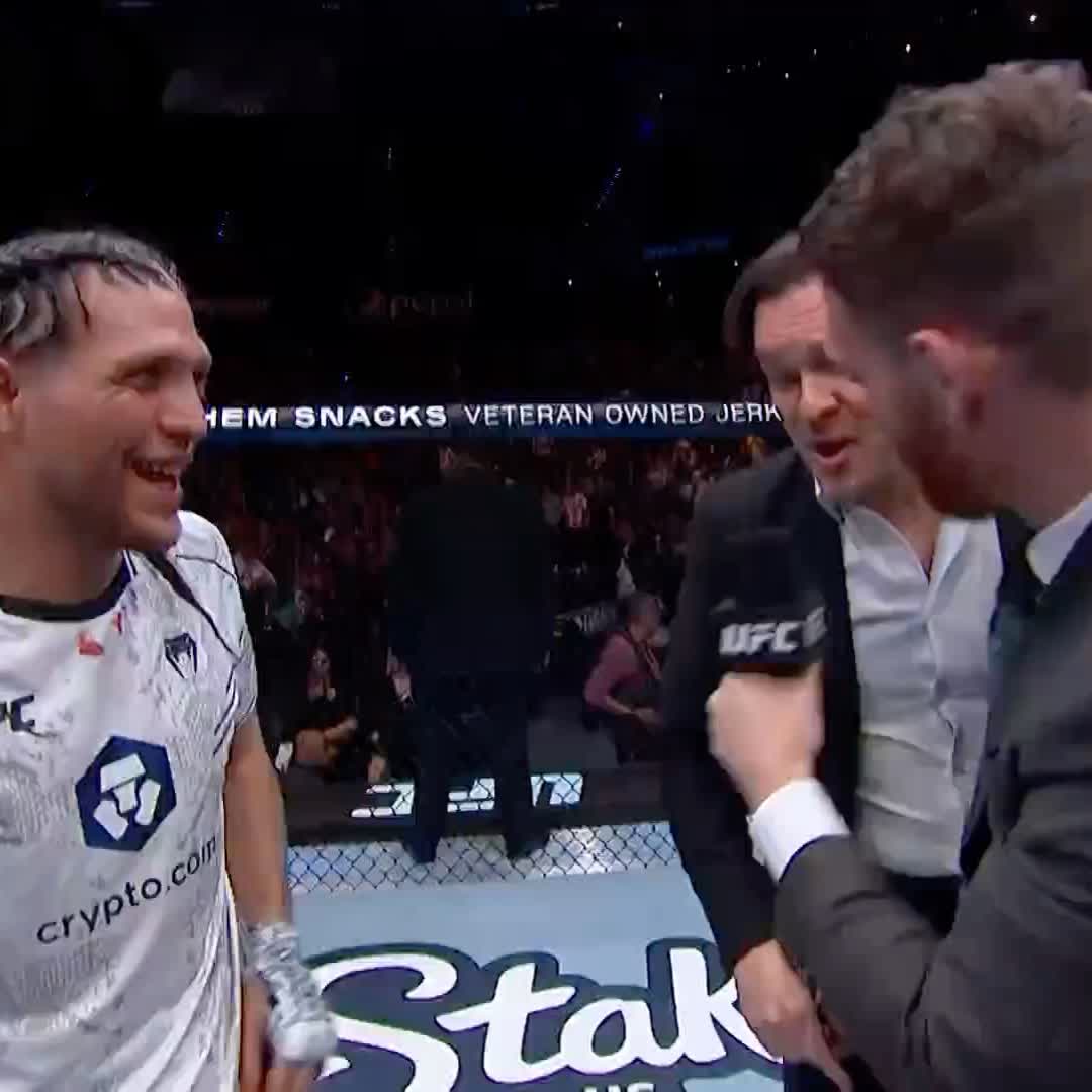 Las palabras de @BrianTCity tras su victoria 👏 #UFCMexico