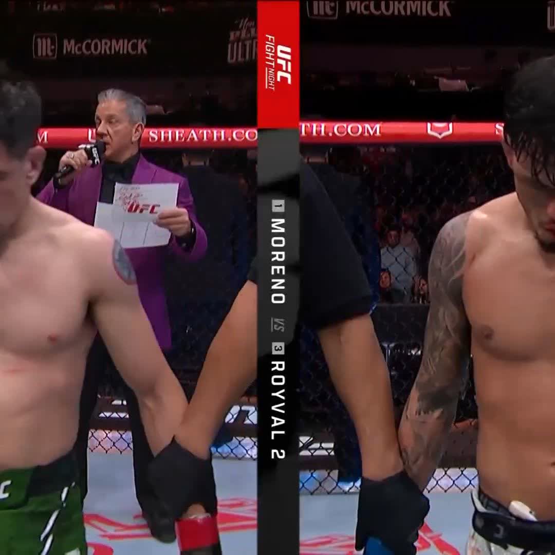 BRANDON ROYVAL WINS OVER THE HOME COUNTRY HERO MORENO #UFCMexico