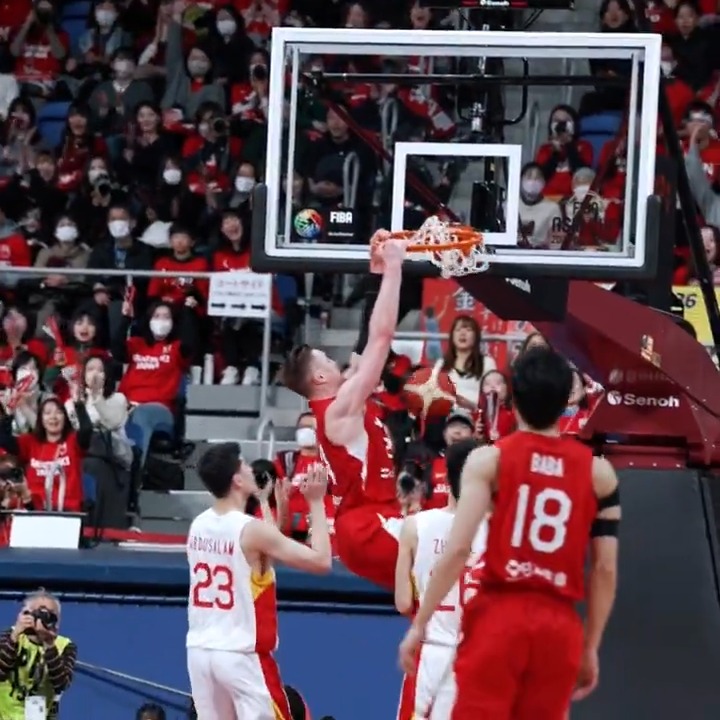 Rock that rim, J-Hawk! 🤩 #AsiaCup | バスケットボール日本代表