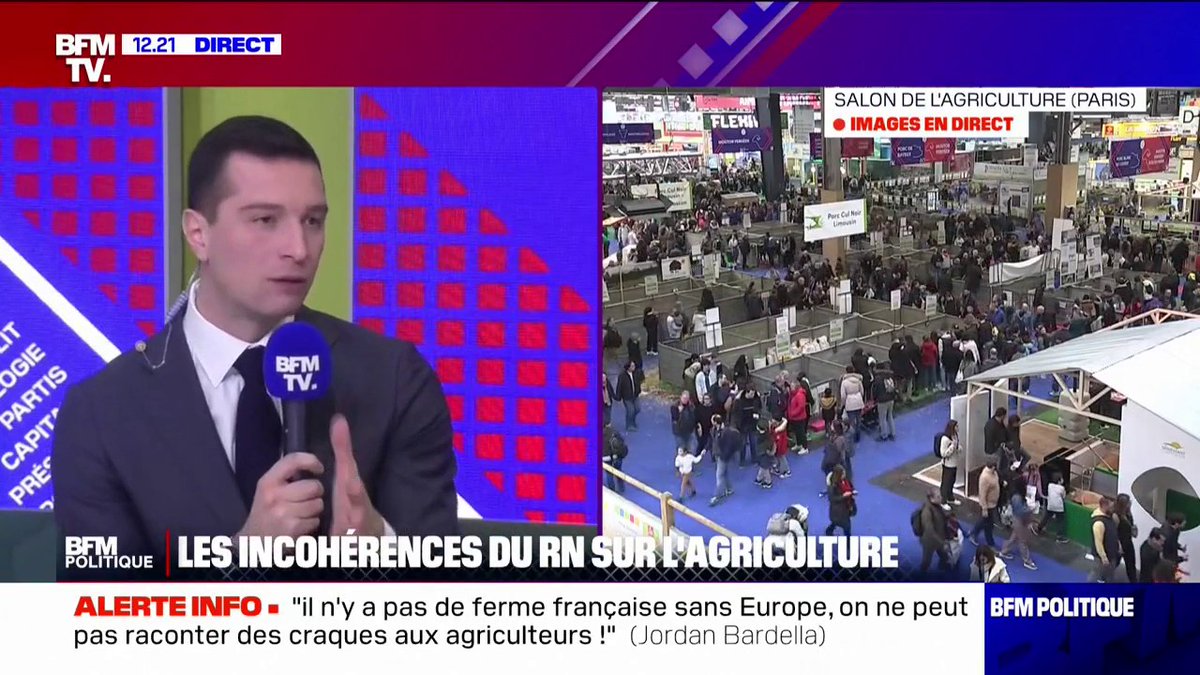💬 "Pourquoi nous combattre sur des arguments malhonnêtes? " Jordan Bardella dément le projet du RN de sortir de l'UE et du marché commun