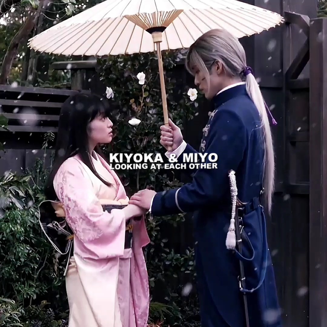 kiyoka and miyo looking at each other <3 #myhappymarriage