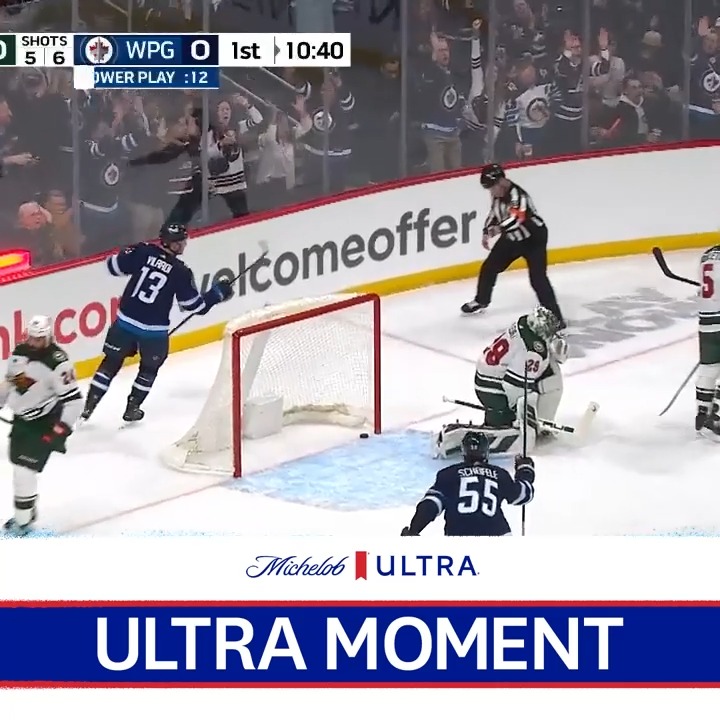 Vilardi gets the party started 🥳 Which Jet is going to score first tonight? Reply below and you could win a pair of tickets thanks to Michelob ULTRA Canada! 18+ | Rules & Regulations ▶️
