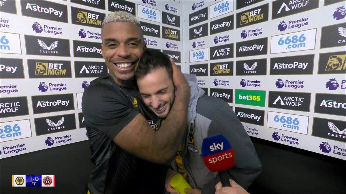 Wholesome moment as Mario Lemina hands Pablo Sarabia the Player of the Match award 🥰