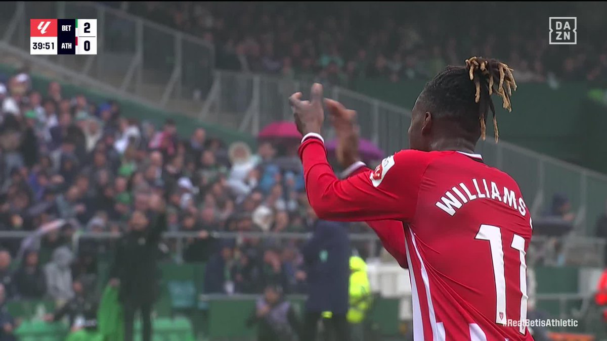 La falta y el gesto al árbitro que le costó la expulsión a Nico Williams 🔴 #LALIGAenDAZN ⚽️
