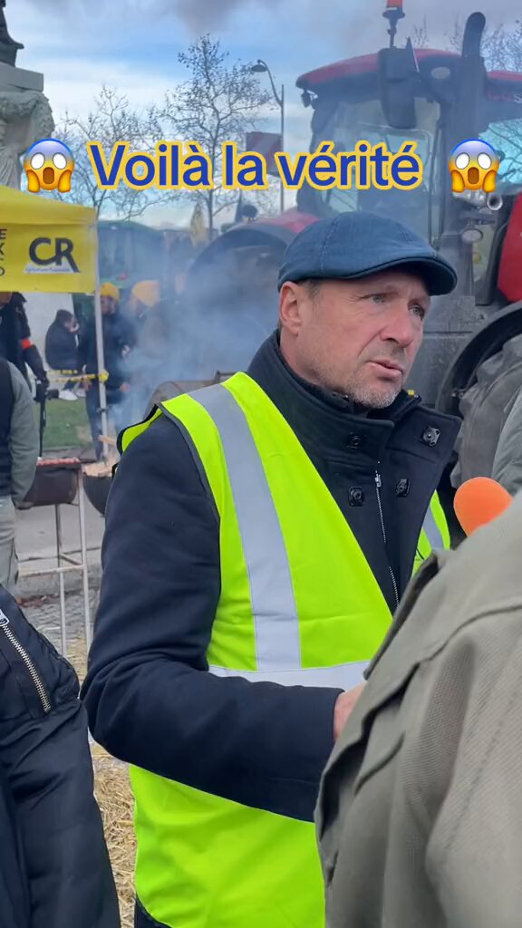 🇫🇷 "-Pourquoi on est aux abois et qu'on dit que ça va péter ? Ce qu'il s'est passé en Ukraine c'est qu'on a piqué toutes les terres aux agriculteurs. C'est des groupes industriels qui travaillent, qui font bouffer de la merde aux gens... et on veut faire la même chose en France"
