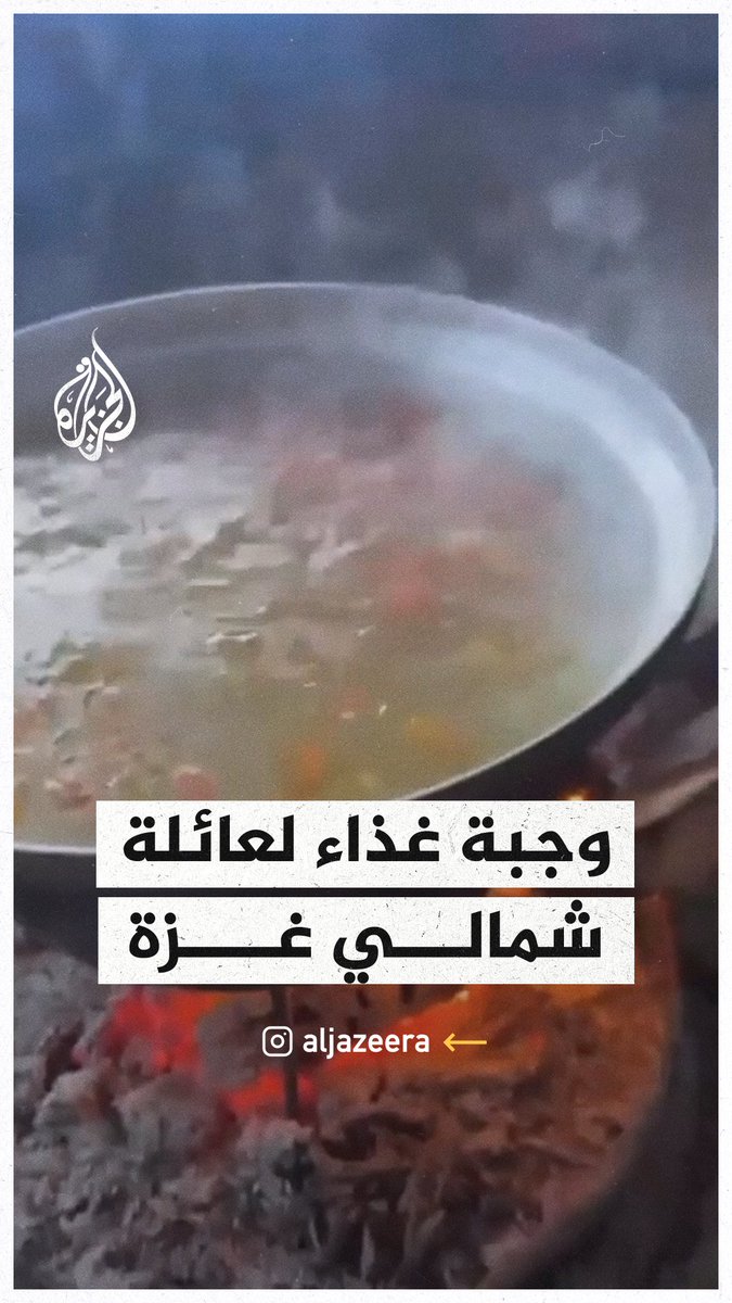 جزر بالماء.. وجبة غداء لعائلة في شمال قطاع #غزة #حرب_غزة