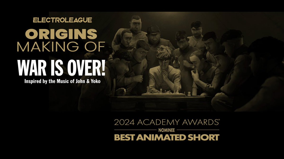 We hope you enjoy this behind the scenes ORIGINS featurette from ElectroLeagueX , the studio behind "WAR IS OVER! Inspired by the Music of John & Yoko". Join Director/Writer Dave Mullins, Producer Brad Booker and Executive Producer Sean Ono Lennon as they delve into the inception of their creative process. Winner of the Annie Award for Best Short Subject and Nominated for Best Animated Short at the 96th Academy® Awards. #WARISOVER! #Animation #ShortFilm #FYC #Oscars2024