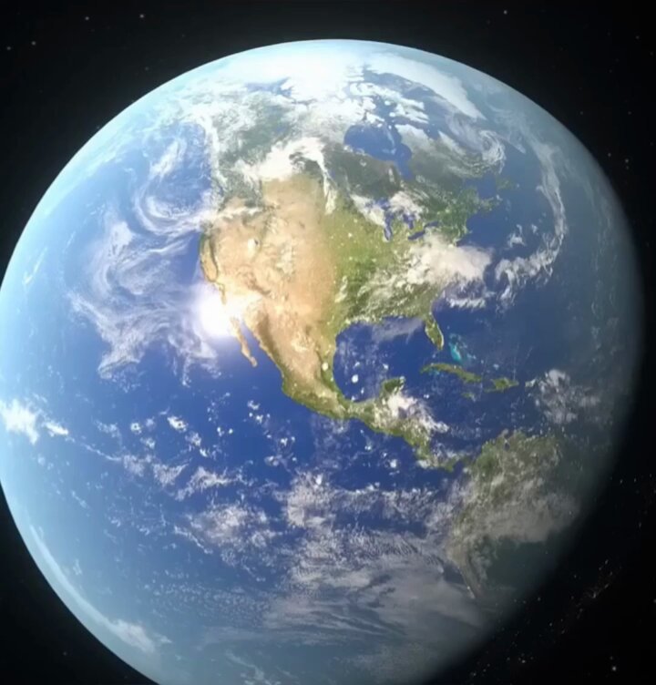Dünyadaki bütün sular, 1385 km çapında bir küre oluşturur.
