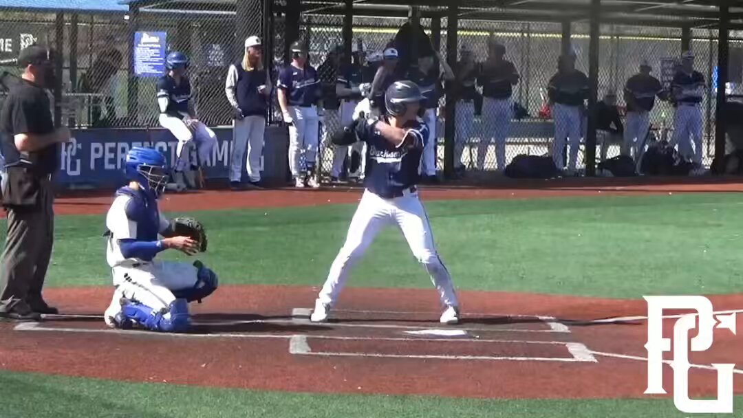 Lucas Alberti might have a knack for big swings… what better way to start off the ‘ship than a leadoff bomb? He’s come up big in quite a few key moments this weekend. #PGShowdown Perfect Game International P27 Academy