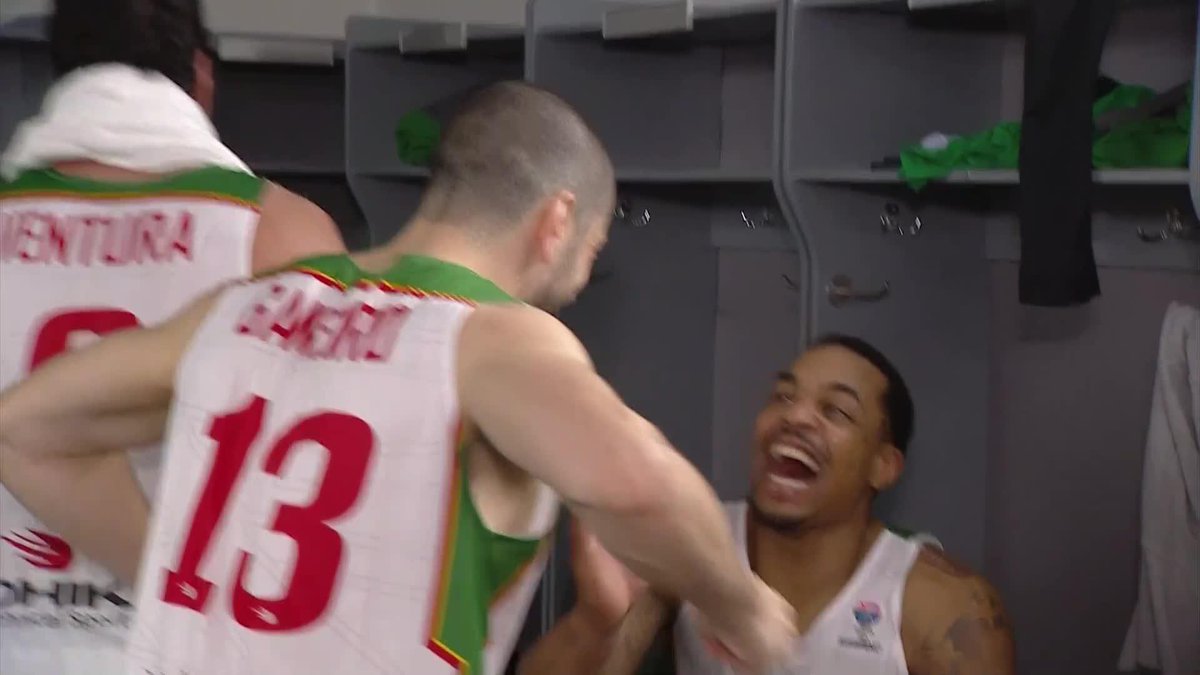 SCENES IN THE PORTUGAL LOCKER ROOM 🇵🇹 #EuroBasket x #MakeYourMark