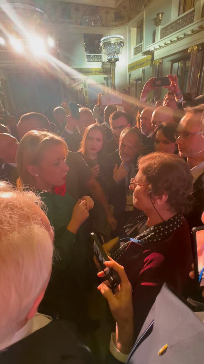 🚨🇷🇺🇵🇸 Russian Foreign Ministry Spokeswoman Maria Zhakarova speaking with Amal, a Palestinian Delegate in Moscow tonight. Zhakarova said “Anyone who targets &amp; kills innocent babies is the enemy of our civilization.”