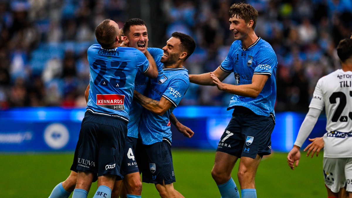 Sit back and enjoy every angle of that JCP wonder strike against City 🎥🚀 Just wait for the Adam Pavlesic reaction from the bench too 😱 #SydneyIsSkyBlue