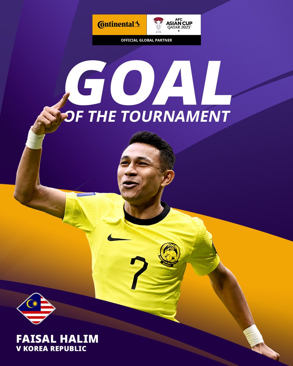 Presenting our fan voted #AsianCup2023 Goal of the Tournament!🥇 Continental Tire | #ContiGoals