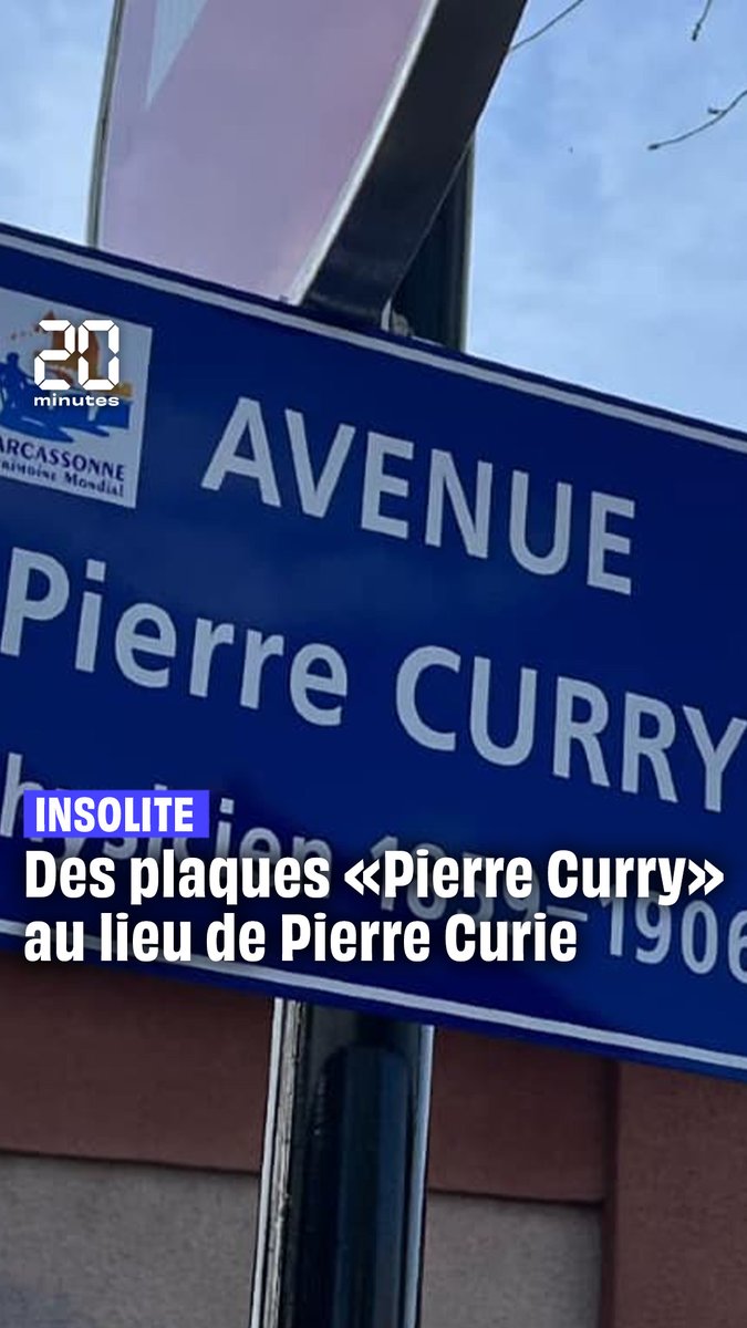 Vous aimez les épices? A Carcassonne en tout cas on doit adorer le curry. Dans la ville, deux nouvelles plaques de rue ont été installées …. mais elles ont dû être retirées samedi. #curry #insolite #carcassonne #France #pierrecurie #mariecurie