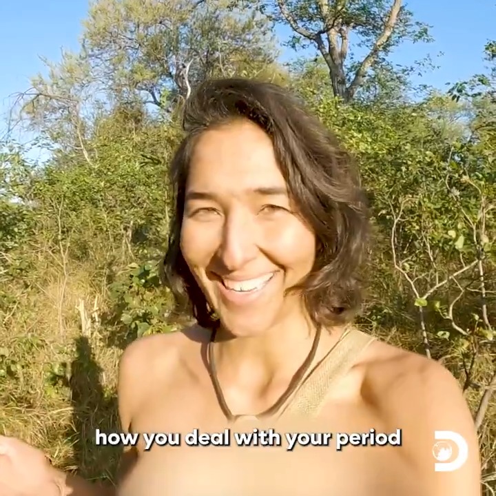 How to deal with your period in the wilderness! ✅ 🦁 #NakedandAfraid 🗓 Sunday 8p ET on @discovery