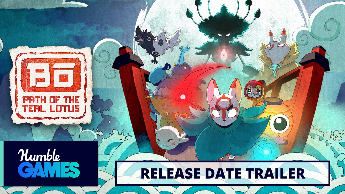 🦊🎮 Excited to finally announce that our #indiegame "Bo: Path of the Teal Lotus" releases for all major platforms July 18th 2024.