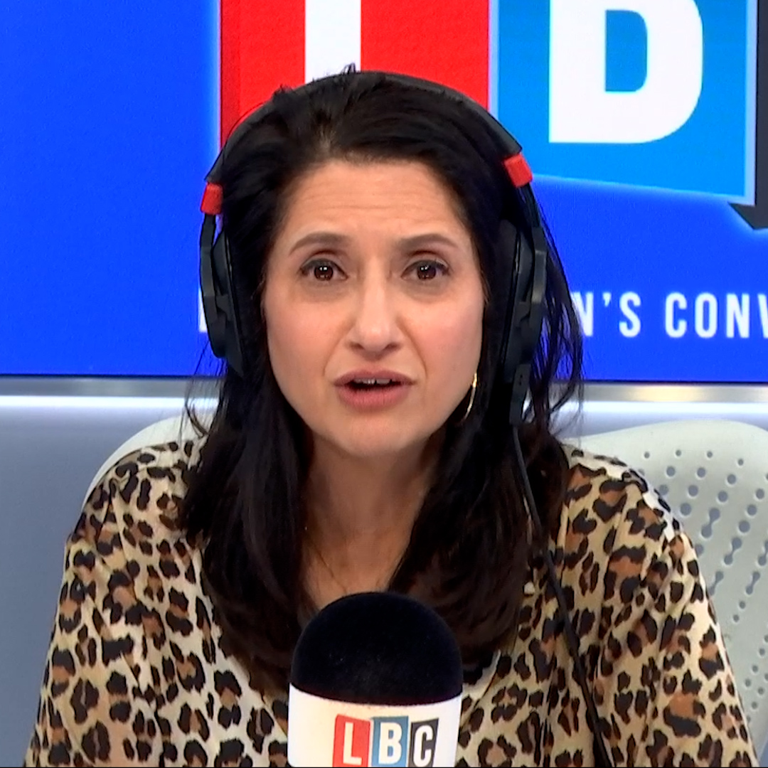 'Khan controls the police in London.' 'You are misinforming the public and won't engage with the facts.' Caller Steve tries to claim Sadiq Khan 'controls the Met Police' and that the 'country is being taken over' by extremists. Sangita Myska thinks he's been 'brainwashed'...