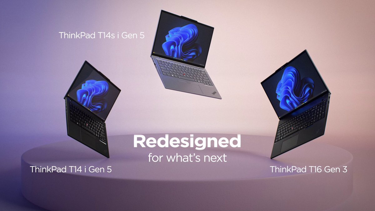 Experience the gold standard of productivity with the new Lenovo ThinkPad T series, delivering the perfect blend of best-in-class UX &amp; next-level repairability! Learn more: | #LenovoMWC #MWC24