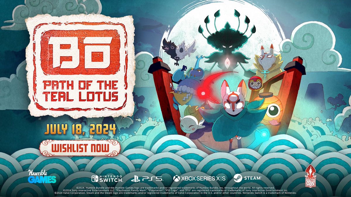 Flow with grace and purpose, tiny celestial blossom 🌸 Bō: Path of the Teal Lotus releases July 18, 2024! 🍥🏯