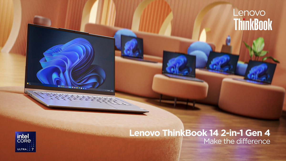 Harness the power of accelerated AI with the ThinkBook 14 2-in-1, a convertible laptop boasting faster performance, superior battery life, and versatile functionality to fit your multitasking needs. Learn more: | #LenovoMWC #MWC24