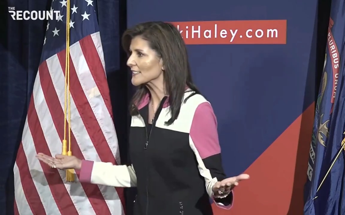 REPORTER: “Can you name a SINGLE STATE you can win?” HALEY: “I can name that 70% of Americans don’t want Trump or Biden. 40% of Republicans in all our early states don’t want Trump. 60% of Americans think Trump and Biden are too old. Talk about that.”