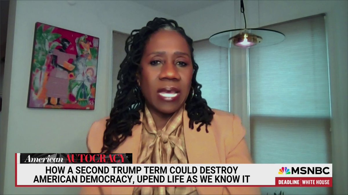 “If we were just talking about Donald Trump, that would be concerning enough but we are not, we are talking about a population that has been very quickly educated…we have a population now…that is willing to blow past norms.” @SIfill_ w/ Nicolle Wallace