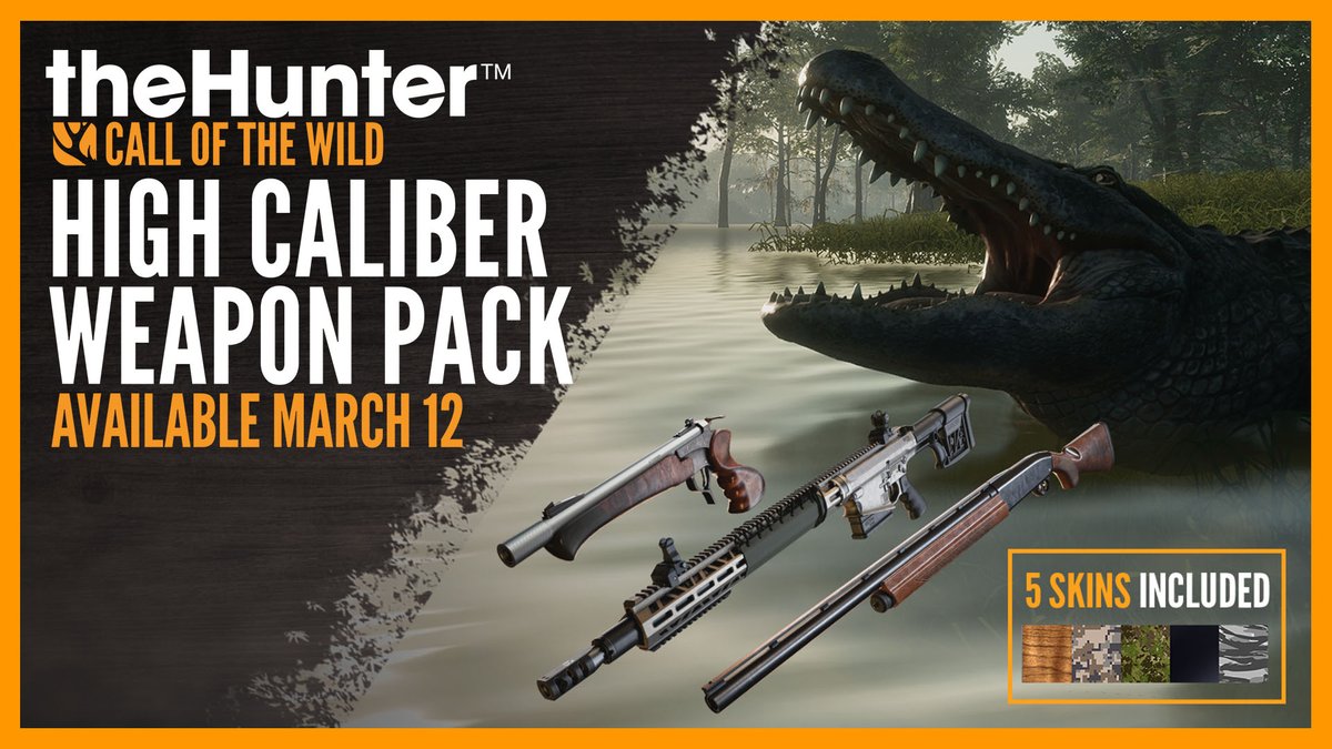 Pure firepower. Maximum range. The High Caliber Weapon Pack releases March 12th 💥